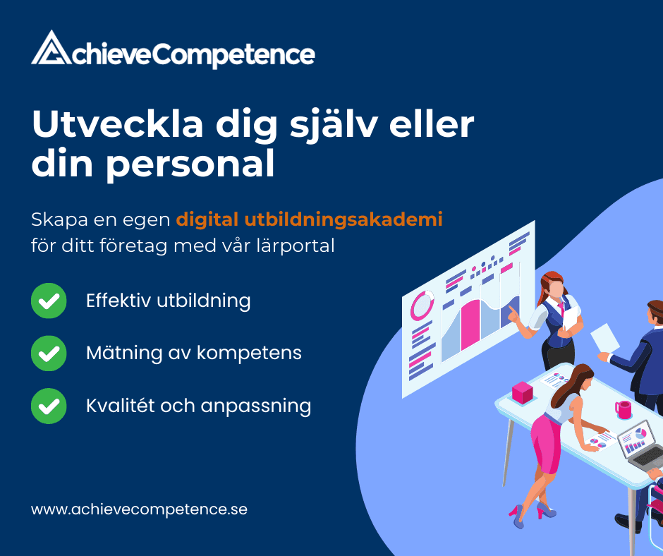 Achieve Competence – tidigare annons för digital utbildning